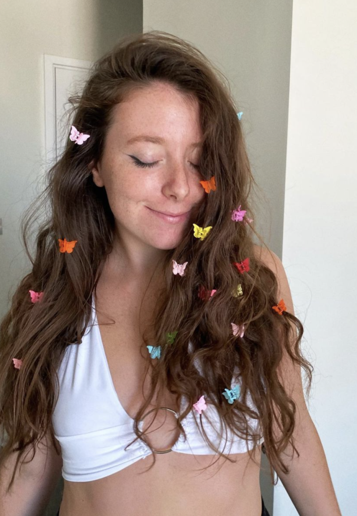 last-minute Halloween costume butterfly hair