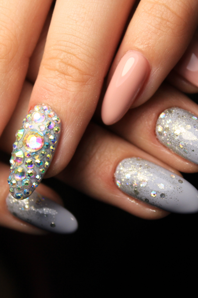 crystal nail art