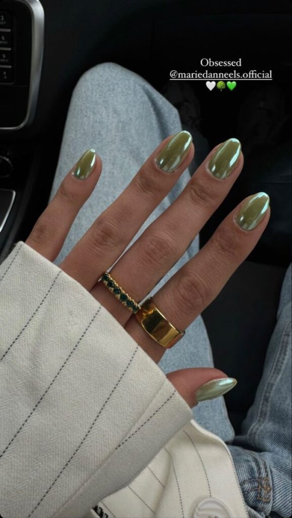 Matcha Glazed Nails