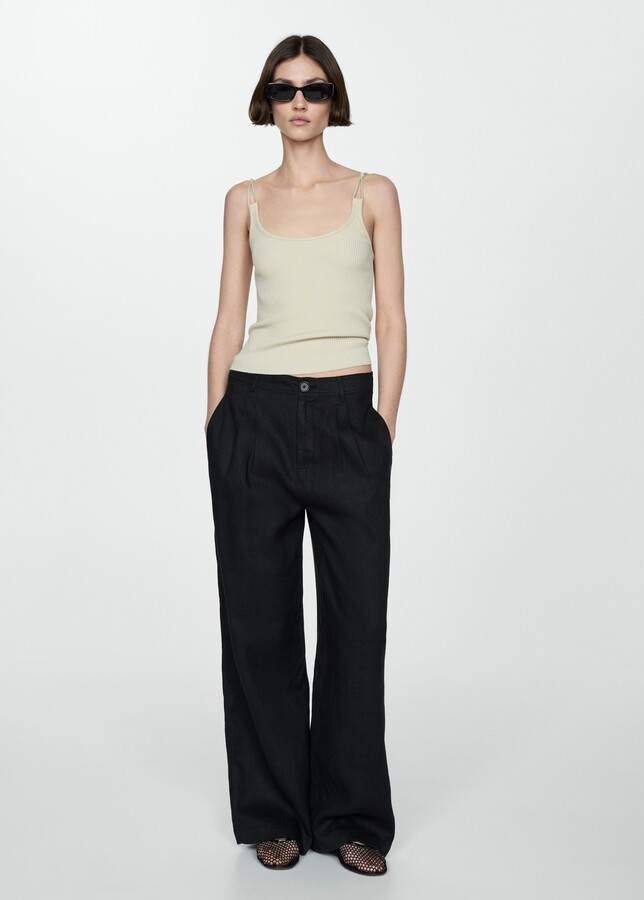 black linen pants outfit