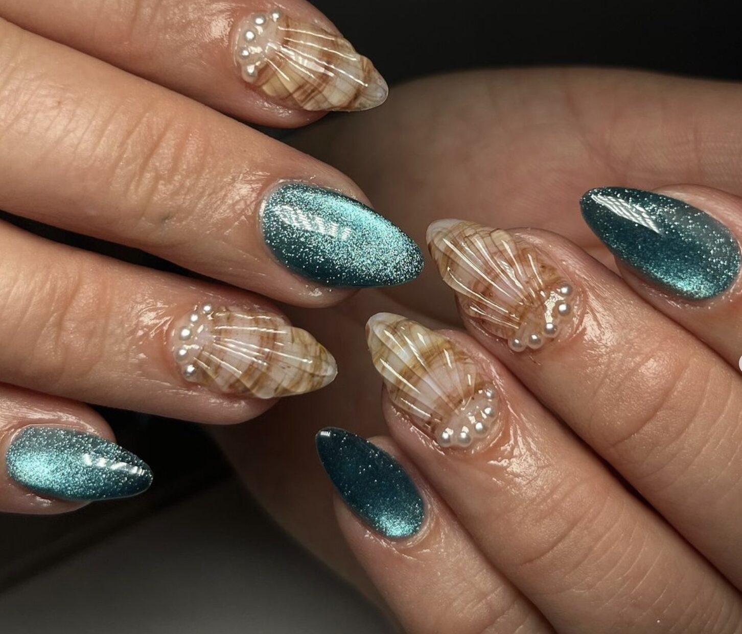 seashell nails