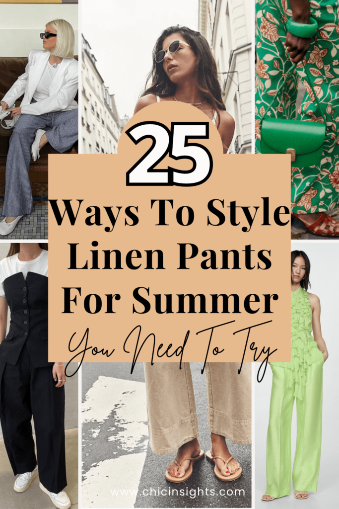 how to style linen pants