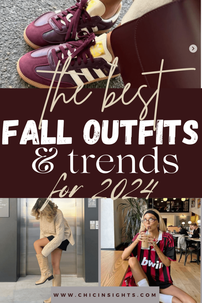 Pinterest pin for the best fall outfits and trends for 2024