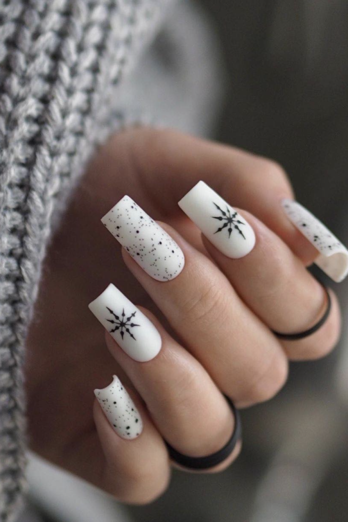 55 Wondrous Winter White Nail Designs You’ll Absolutely Love