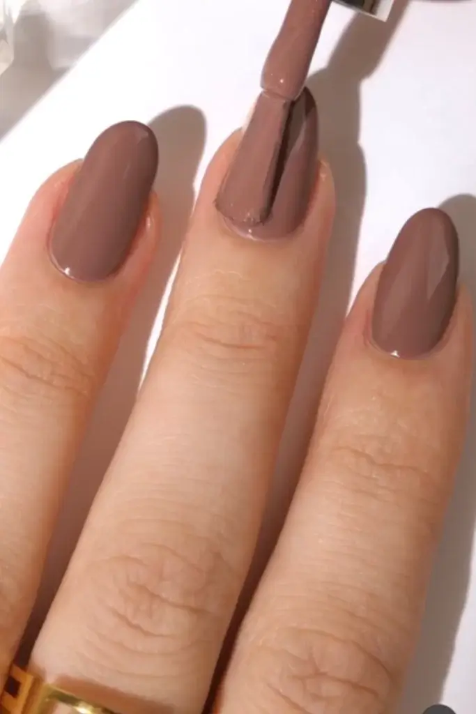 Mocha tone Fall nails